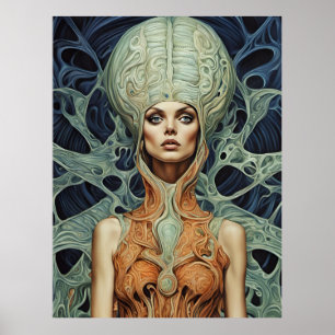 Poster Femme Alien modèle