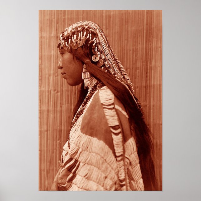 Poster Femme amérindienne (Devant)