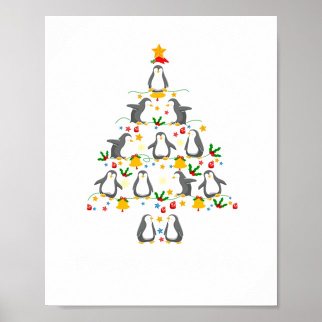 Poster Femme Amoureuse de l'arbre de Noël Enfant - Amusan (Devant)