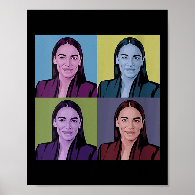 Poster Femme Aoc Alexandria Ocasio-cortez First Femme P (Devant)