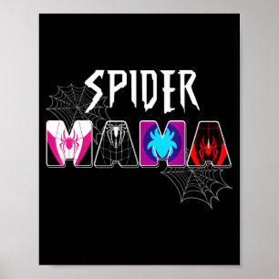 Poster Femme araignée maman groovy maman fête des mères a