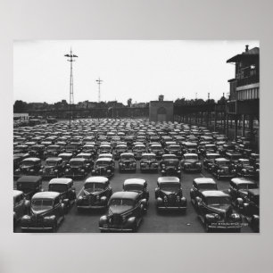 Poster Femme assise au coin du feu B&W