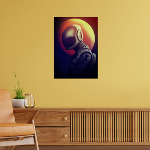 Poster Femme astronaute