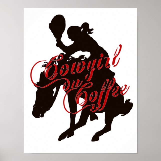 Poster Femme au café (Devant)
