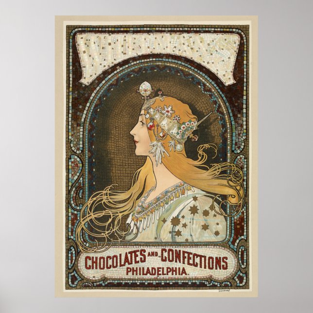 Poster Femme au chocolat (Devant)