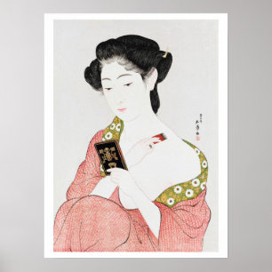 Poster Femme au maquillage, Goyō Hashiguchi