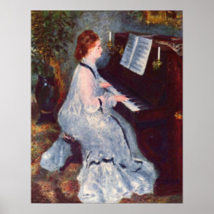 Poster Femme au piano
