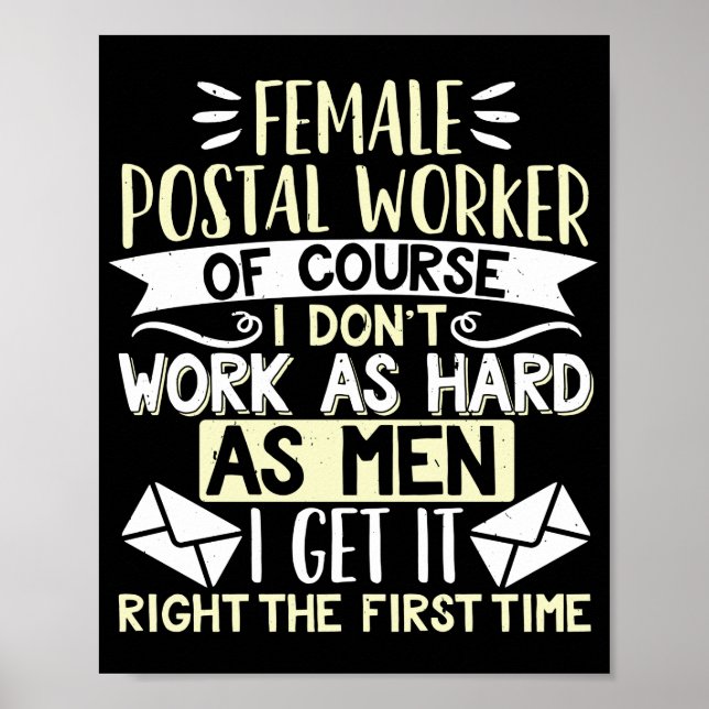 Poster Femme au poste de femme au poste (Devant)