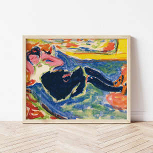 Poster Femme aux bas noirs   Ernst Ludwig Kirchner