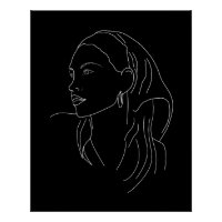 Femme avec Écharpe
