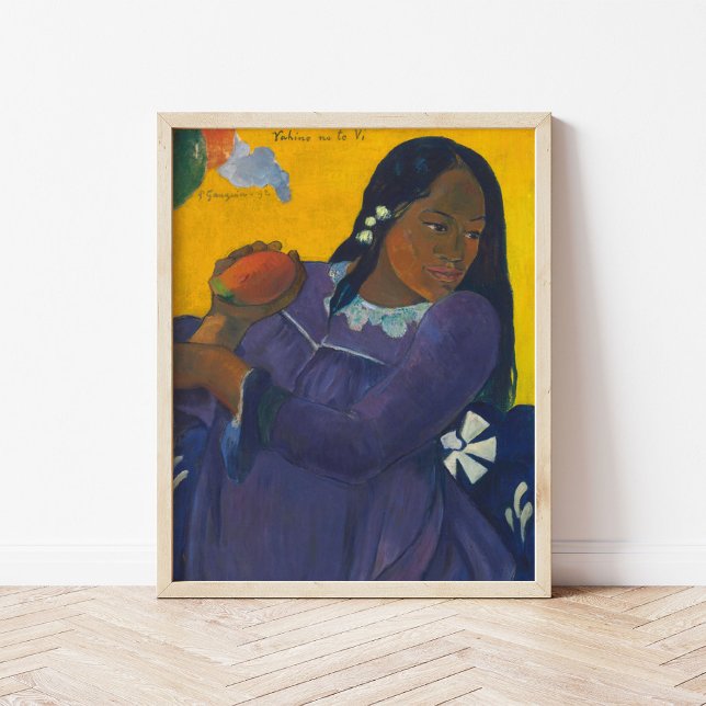 Poster Femme avec Mango | Paul Gauguin (Créateur téléchargé)