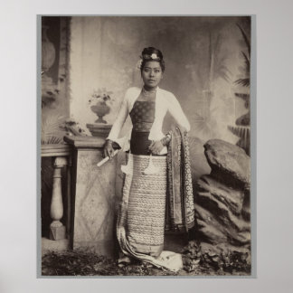 Poster Femme birmane