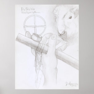 Poster Femme blanche de veau de Buffalo