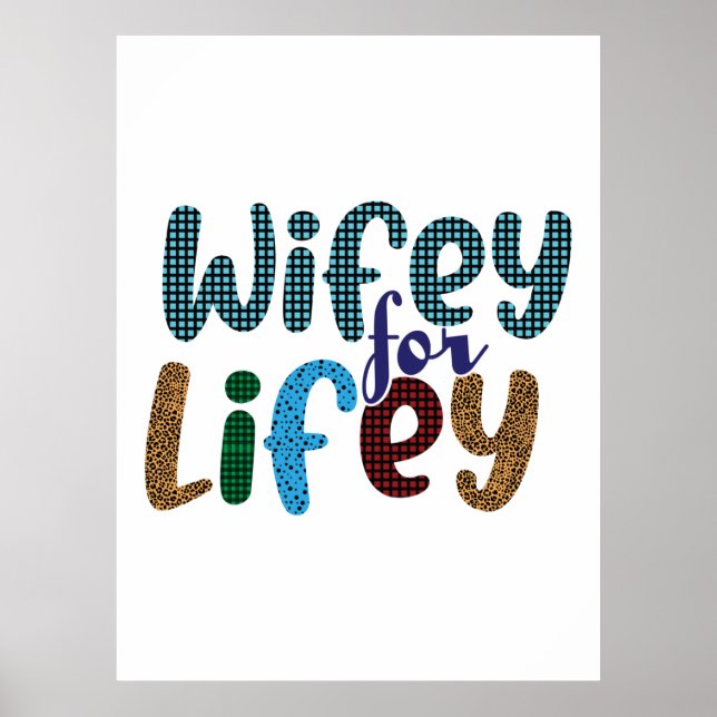 Poster Femme-cadeau mariage pour la vie (Devant)