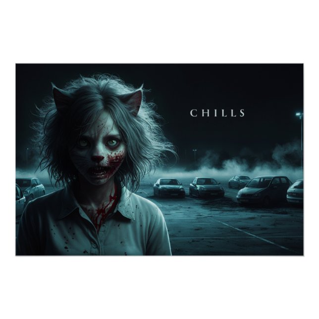Poster Femme Chat 03 (Devant)