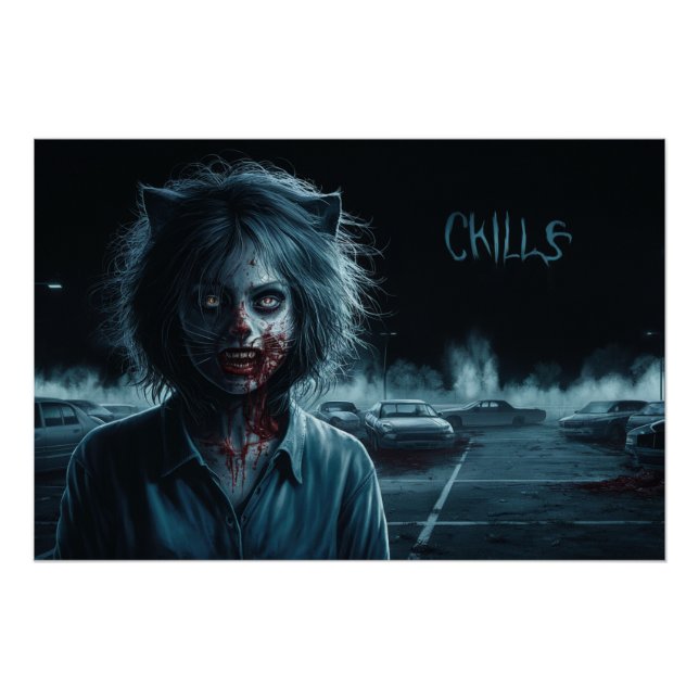 Poster Femme Chat 06 (Devant)