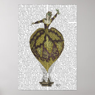 Poster Femme chaude de ballon à air
