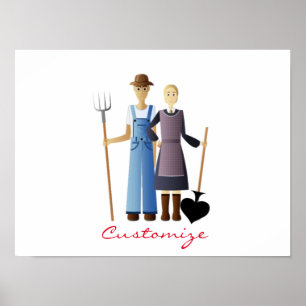 Poster Femme d'agriculteur Reine de Spades Thunder_Cove