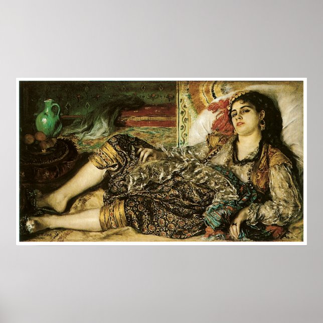 Poster Femme d'Alger 1870 Pierre-Aguste Renoir (Devant)