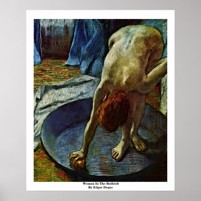 Poster Femme Dans La Baignoire Par Edgar Degas (Devant)