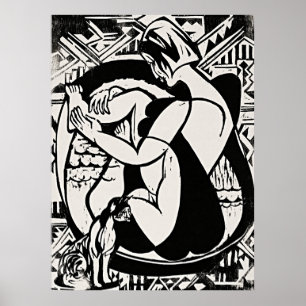 Poster Femme dans la baignoire par Ernst Ludwig Kirchner