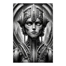 Femme dans le style Vintage Metropolis