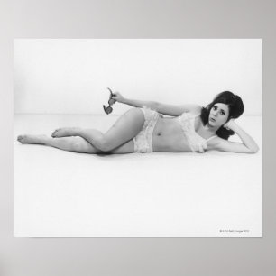 Poster Femme dans les vêtements de bain