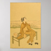 Femme d'art mural japonaise vintage