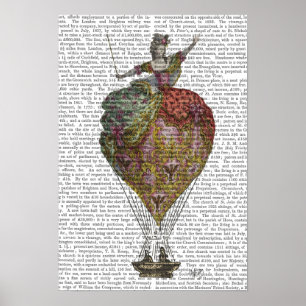 Poster Femme de ballon à air chaud