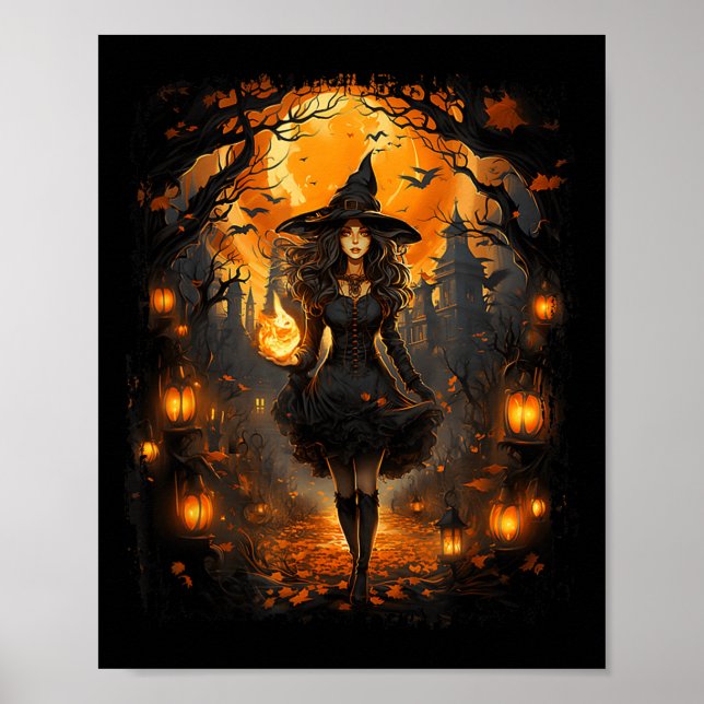 Poster Femme de cuisine fille Halloween Costume de cuisin (Devant)