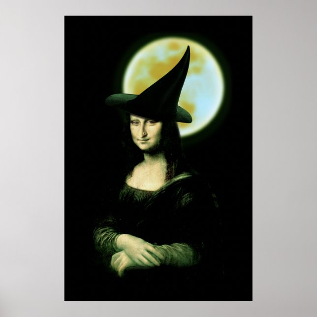 Poster Femme de cuisine Mona Lisa Halloween (Devant)