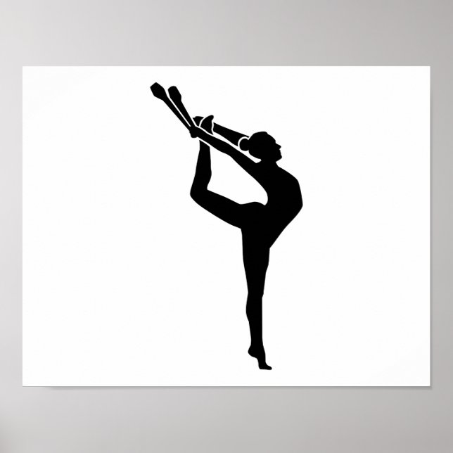 Poster Femme de gymnastique (Devant)