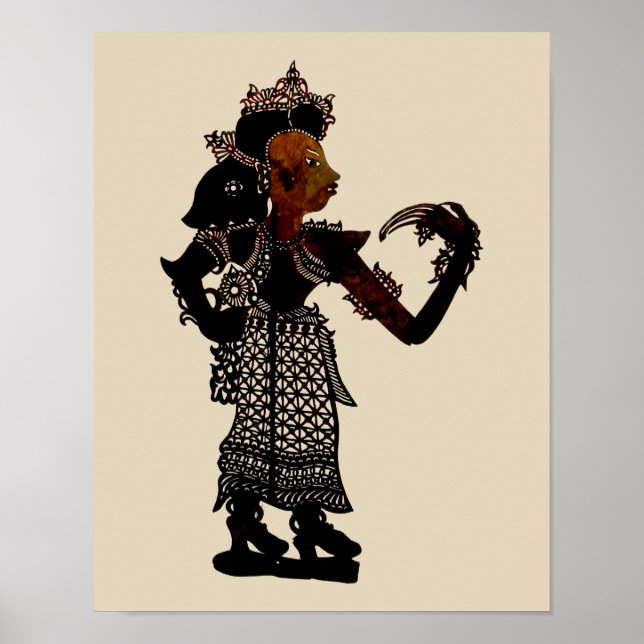 Poster Femme de marionnette dans l'ombre de la Malaisie a (Devant)