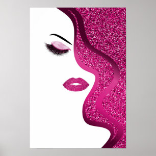 Poster Femme de parties scintillantes
