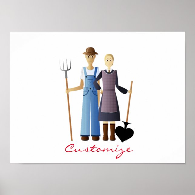 Poster Femme de paysan Reine des pique Thunder_Cove (Devant)
