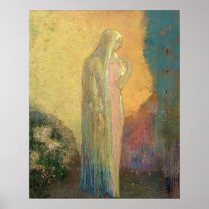 Poster Femme debout voilée