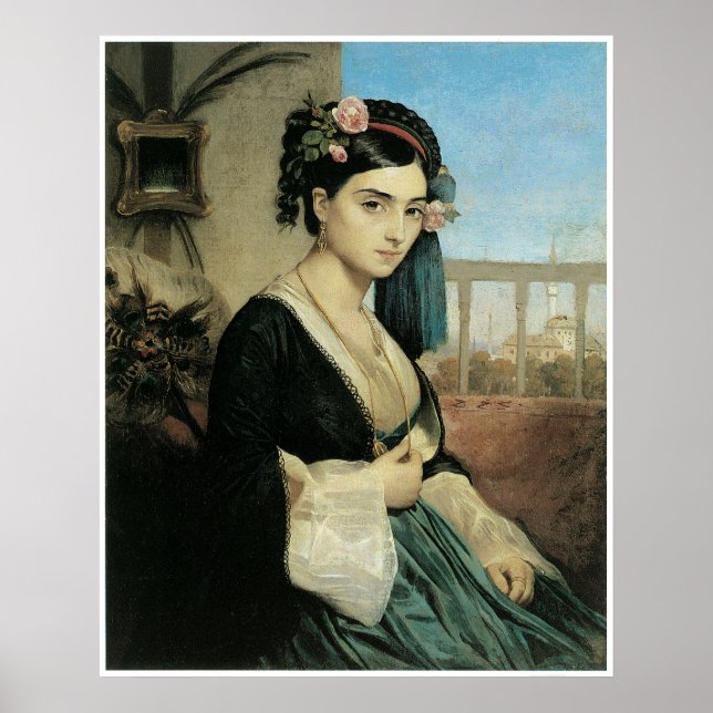 Poster Femme d'Orient, 1840 Charles Gleyre (Devant)