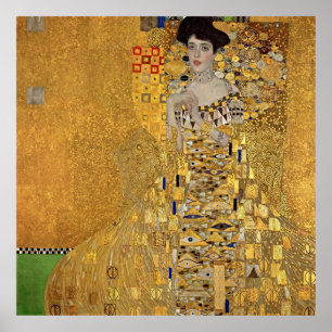 Poster Femme en or – Portrait iconique de Klimt