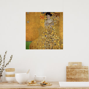 Poster Femme en or – Portrait iconique de Klimt