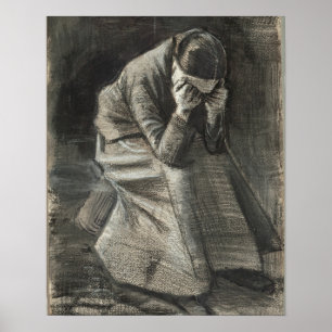 Poster Femme en pleurs 1888 Vincent van Gogh Small