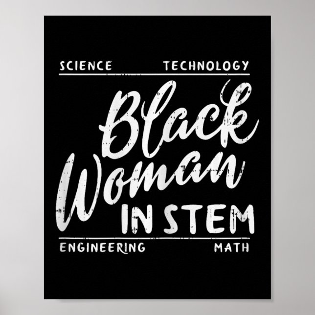 Poster Femme En Science De La Souche Math Africain Melani (Devant)