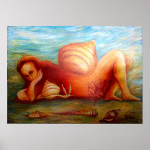 Poster Femme et son foyer