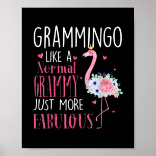 Poster Femme Fabrique Grammy Grand-mère maman maman drôle