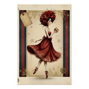 Poster Femme Fantaisiste, Vintage