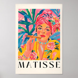 Poster Femme Fumeur, Matisse Print, Cubain Cigar P