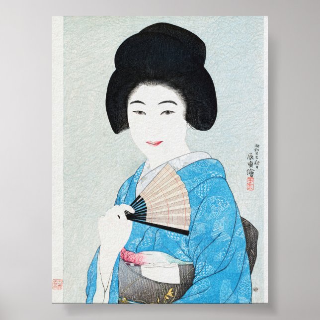 Poster Femme japonaise (1929) par Yamanaka Kodō (Devant)