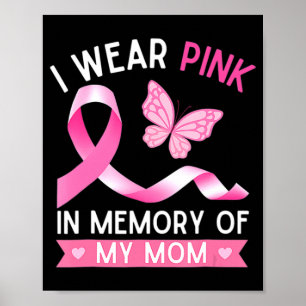 Poster Femme Je Porte Du Rose En Mémoire De Ma Mère Danse