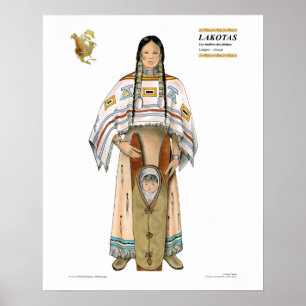 Poster Femme Lakota