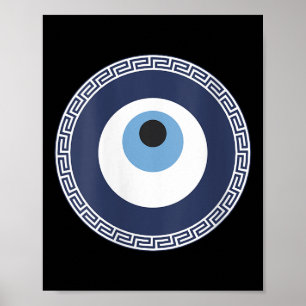 Poster Femme Mal Oeil L'Oeil De Protection Turc