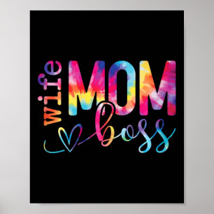 Poster Femme Maman Boss Funky Mothers Day